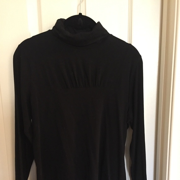 CAbi Black Square Turtle Neck Size Large - Picture 1 of 2